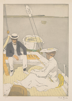 2017 Raffle Print - Yachting, 1903. Raoul du Gardier