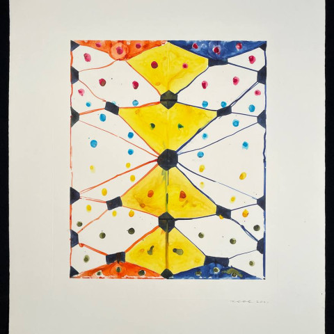 Laurel Sparks
Book of Days #18
Watercolor monotype
17 x 14 inches (image)
26 x 22 inches (sheet)
2022 Laurel Sparks - Book of Days #18, Watercolor monotype, 2022