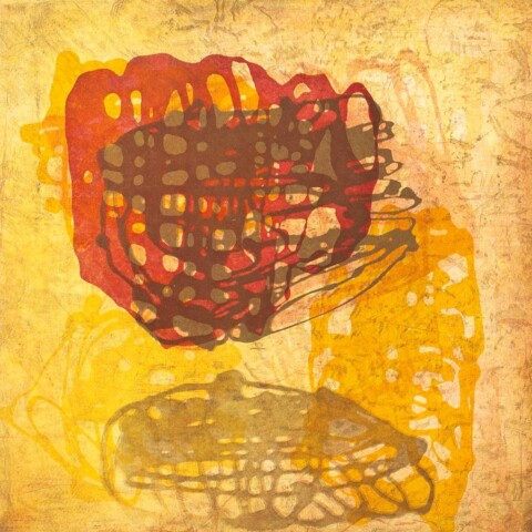 Creighton Michael
Mask 224. Intaglio Monoprint. paper size 25 x 22”, plate size 16” sq. Creighton Michael - Mask 224. Intaglio Monoprint