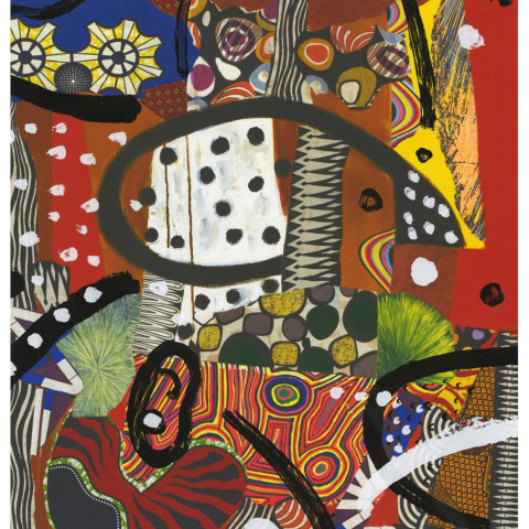 Danny Simmons, Deeper Desire I (2018), Serigraph, 22" x 26"