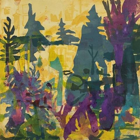 Allison Gildersleeve
Thought Experiment #15 - Monoprint, Paper Size: 23.5”× 22.5”, Plate:16” sq. Thought Experiment #15 - Monoprint by Allison Gildersleeve